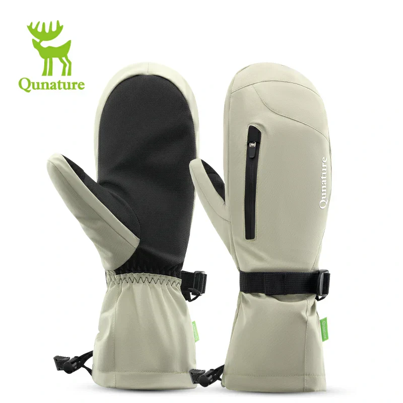 Qunature Full-Palm Ski Gloves Windproof Touchscreen Enhanced Grip - Image 4