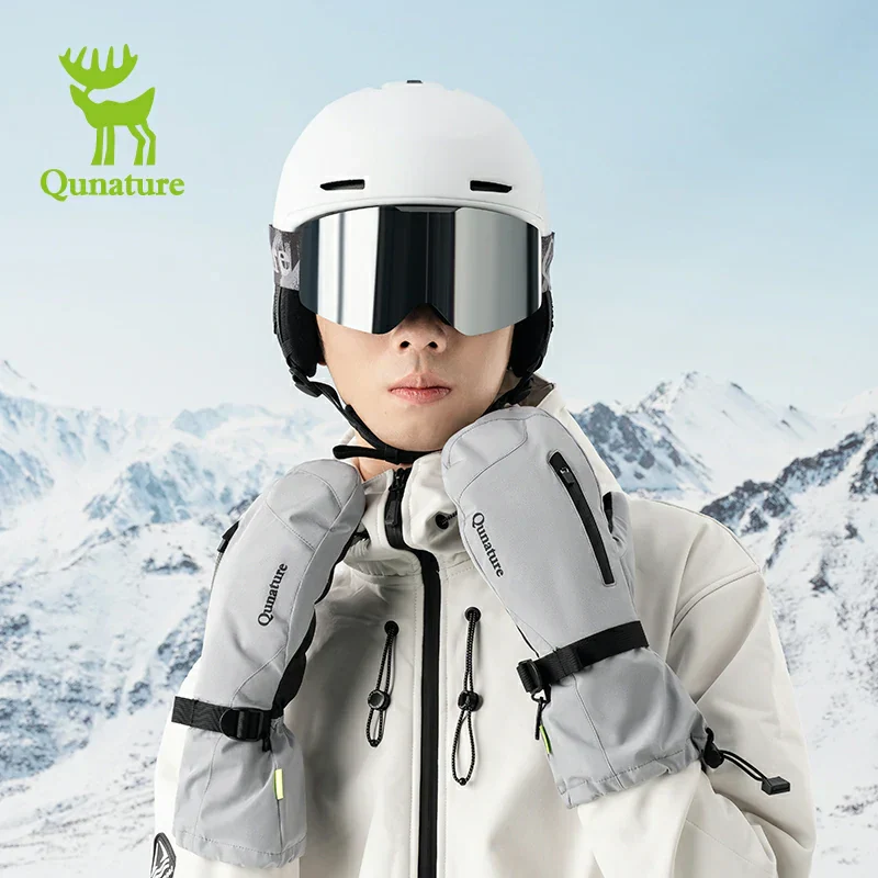 Qunature Full-Palm Ski Gloves Windproof Touchscreen Enhanced Grip - Image 5