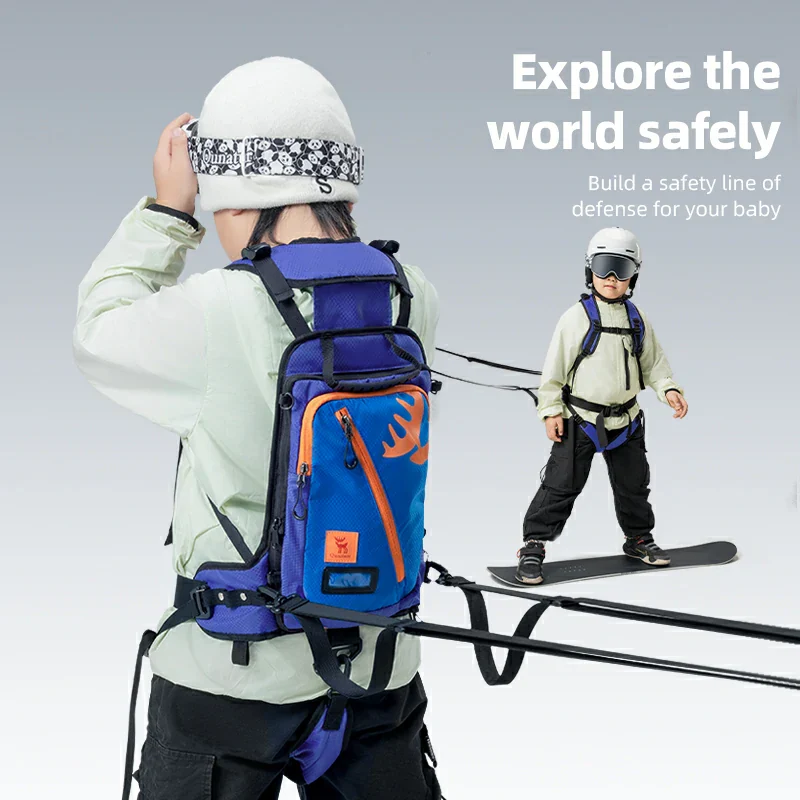 Qunature Kids’ Ski Training Backpack With Traction Rope-H53 - Image 7