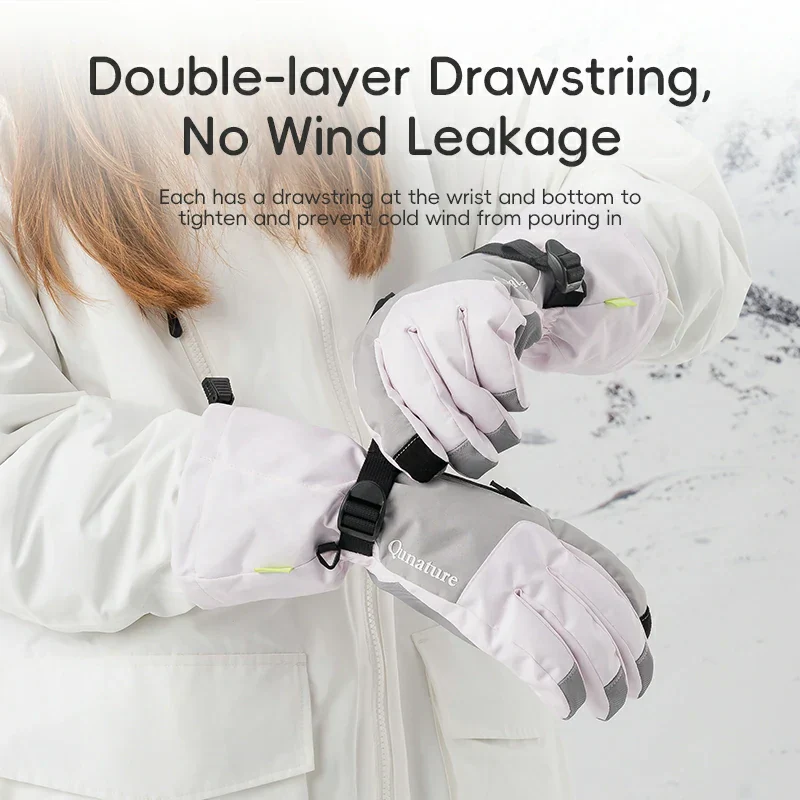 Qunature Ski Gloves  Multi-Fabric, Touchscreen, Warmth Lock - Image 10