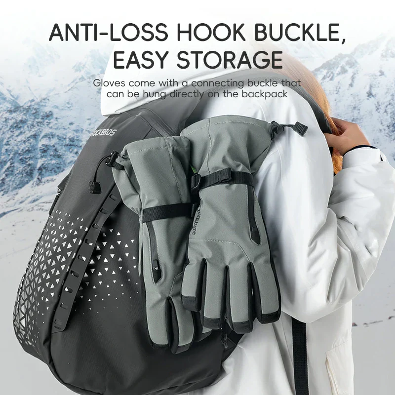Qunature Ski Gloves  Multi-Fabric, Touchscreen, Warmth Lock - Image 8