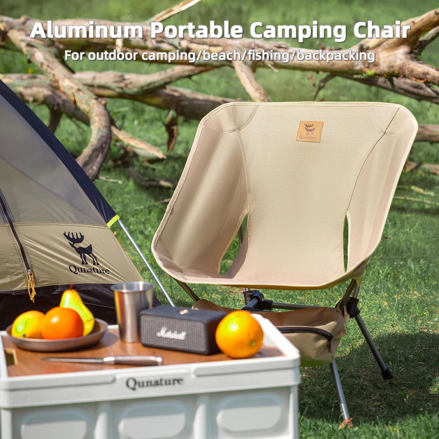 Qunature Ultra Lightweight Folding Camp Chair with Storage Bag Supports 260 lbs - Image 10