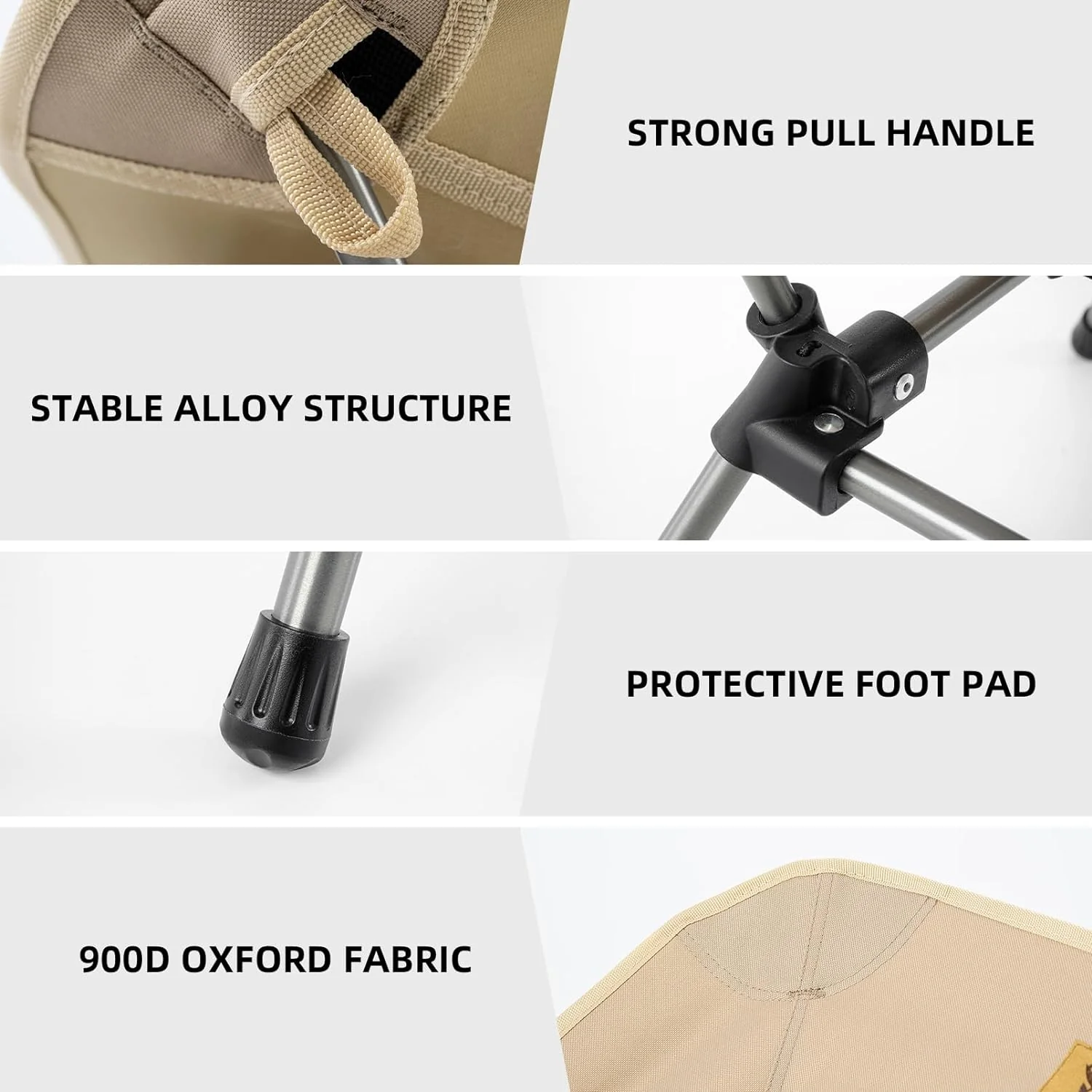 Qunature Ultra Lightweight Folding Camp Chair with Storage Bag Supports 260 lbs - Image 5