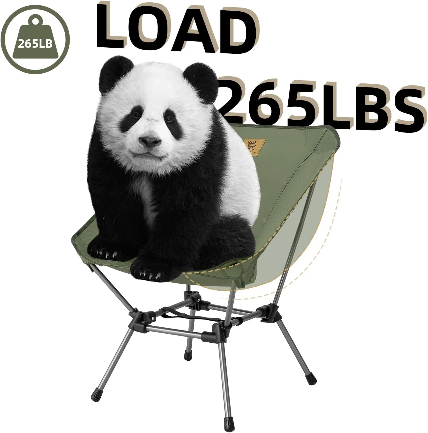 Qunature Ultra Lightweight Folding Camp Chair with Storage Bag Supports 260 lbs - Image 6