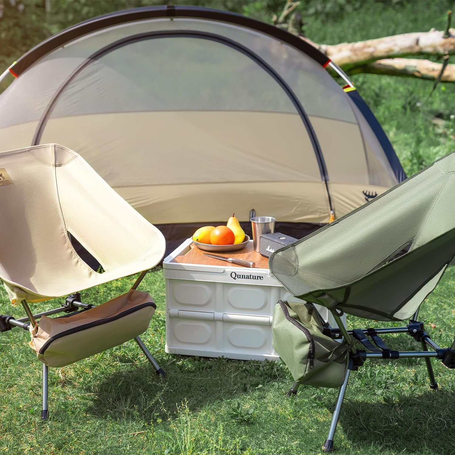 Qunature Ultra Lightweight Folding Camp Chair with Storage Bag Supports 260 lbs - Image 8