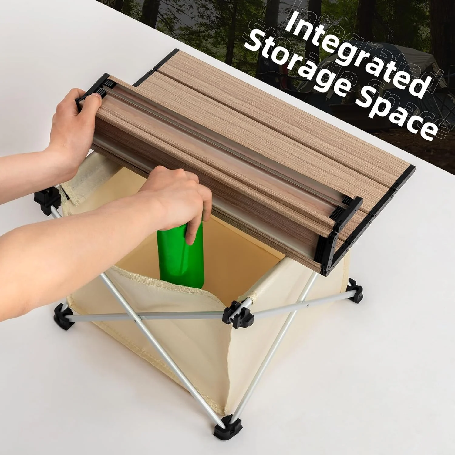 Qunature Ultralight Folding Camping Table with Storage Bag - Image 7