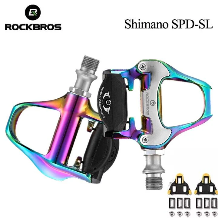 Self-Lock Road Bike Pedals with Shimano SPD-SL/Look KEO Cleat System (Pair) - Image 10