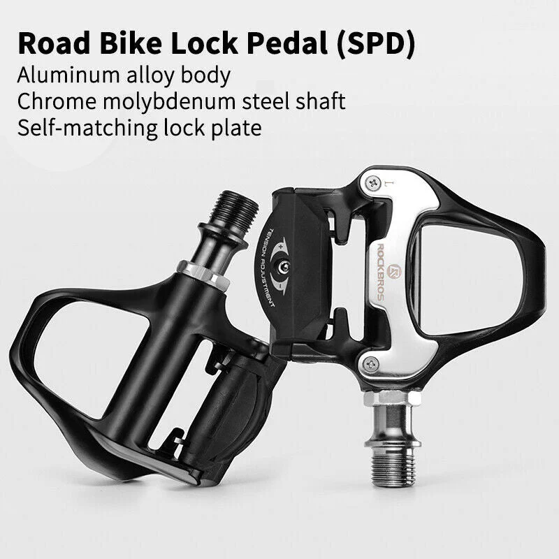 Self-Lock Road Bike Pedals with Shimano SPD-SL/Look KEO Cleat System (Pair) - Image 12