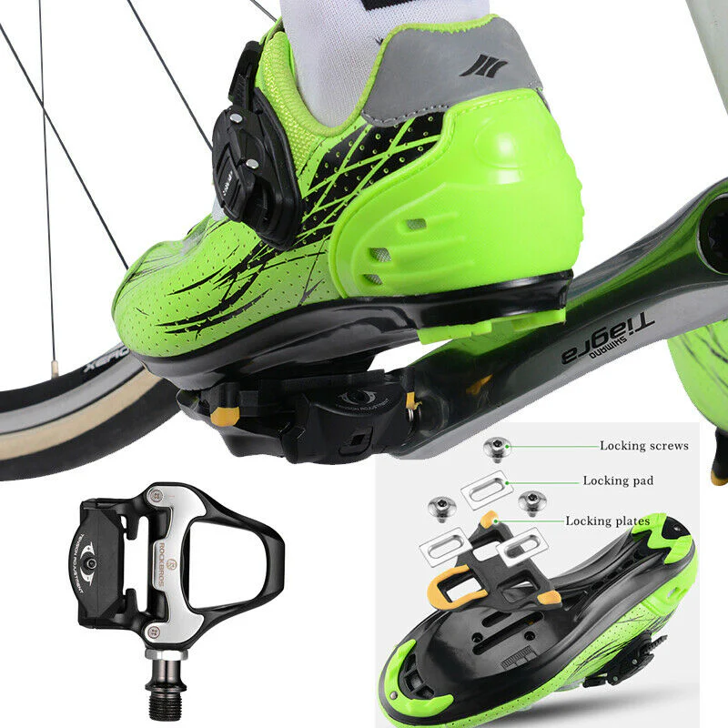 Self-Lock Road Bike Pedals with Shimano SPD-SL/Look KEO Cleat System (Pair) - Image 16