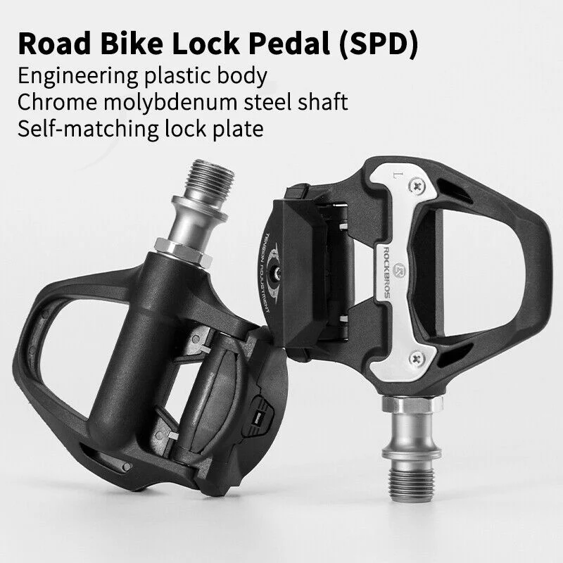 Self-Lock Road Bike Pedals with Shimano SPD-SL/Look KEO Cleat System (Pair) - Image 8