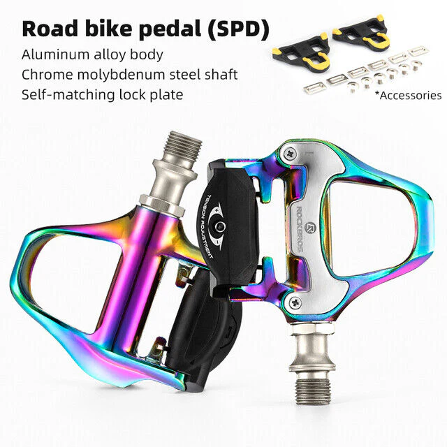 Self-Lock Road Bike Pedals with Shimano SPD-SL/Look KEO Cleat System (Pair) - Image 9