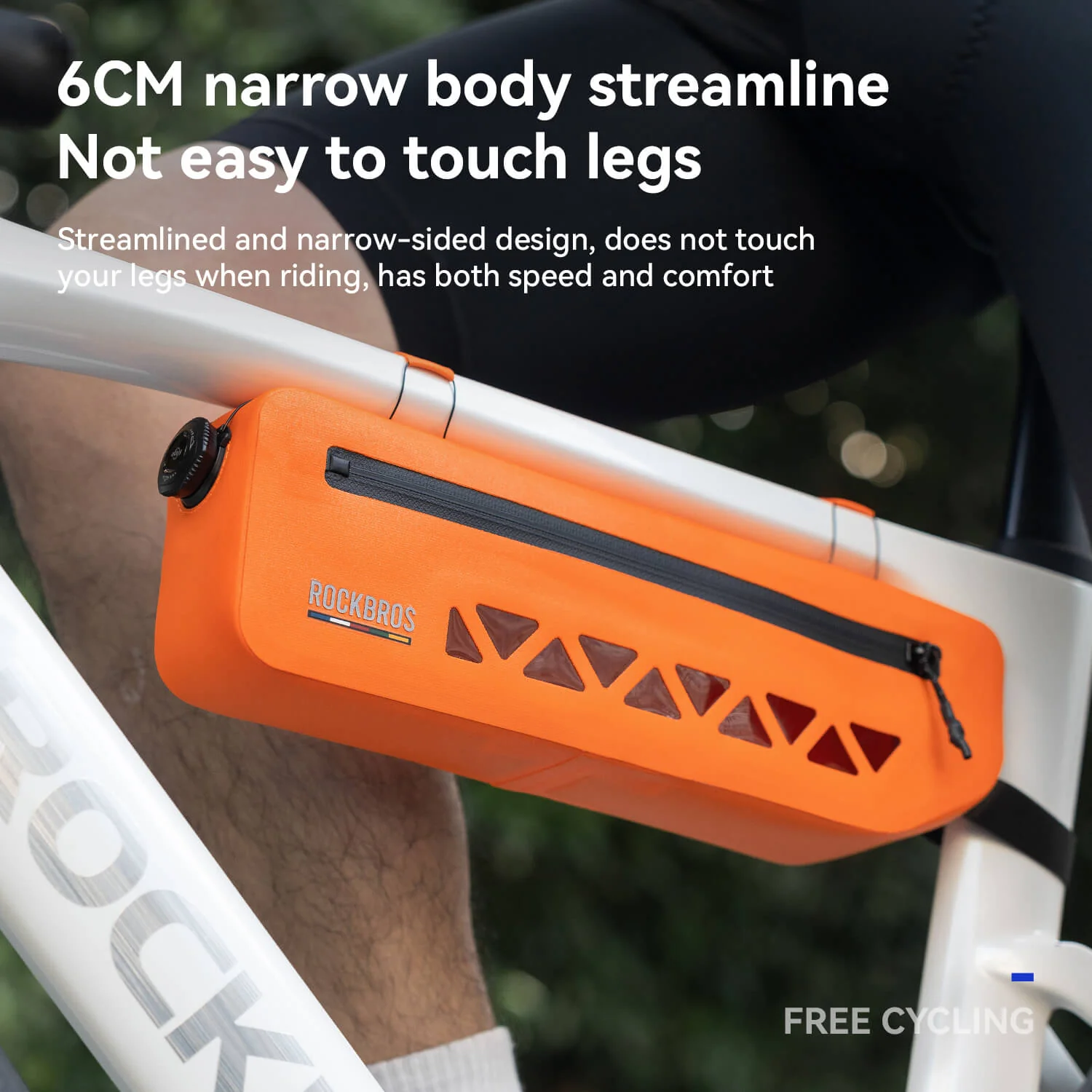 ROCKBROS 100% Waterproof Bike Frame Bag 1.7L Road-to-Sky - Image 11