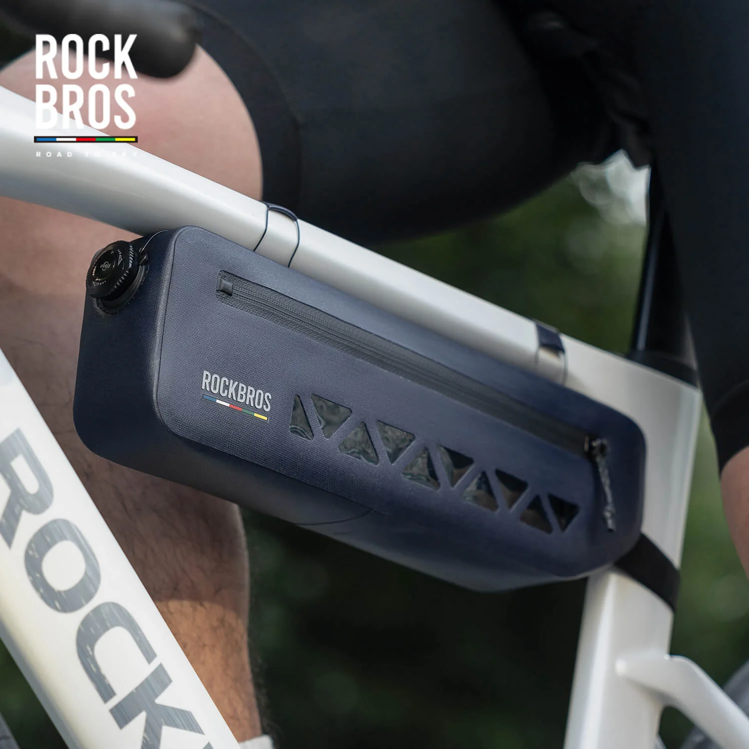 ROCKBROS 100% Waterproof Bike Frame Bag 1.7L Road-to-Sky - Image 6