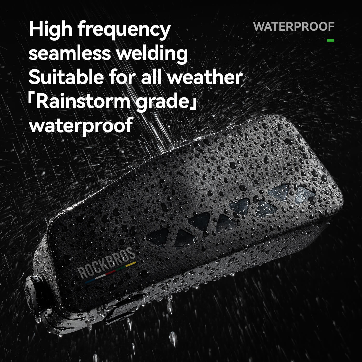 ROCKBROS 1L 100% Waterproof Bike Frame Bag Road To Sky - Image 12