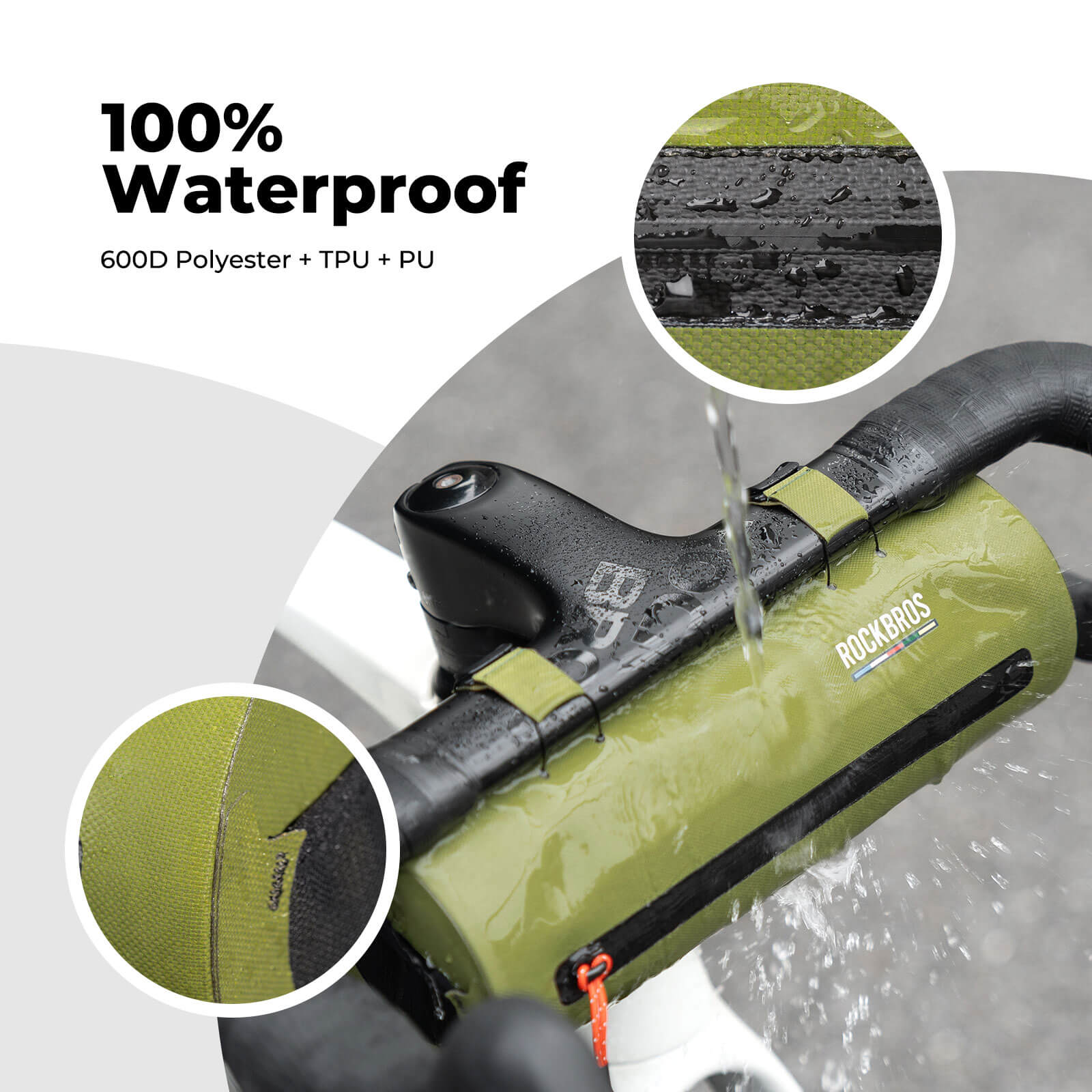 Road-to-Sky Bike Handlebar Bag 100% Waterproof 2L - AS-144 - Image 4