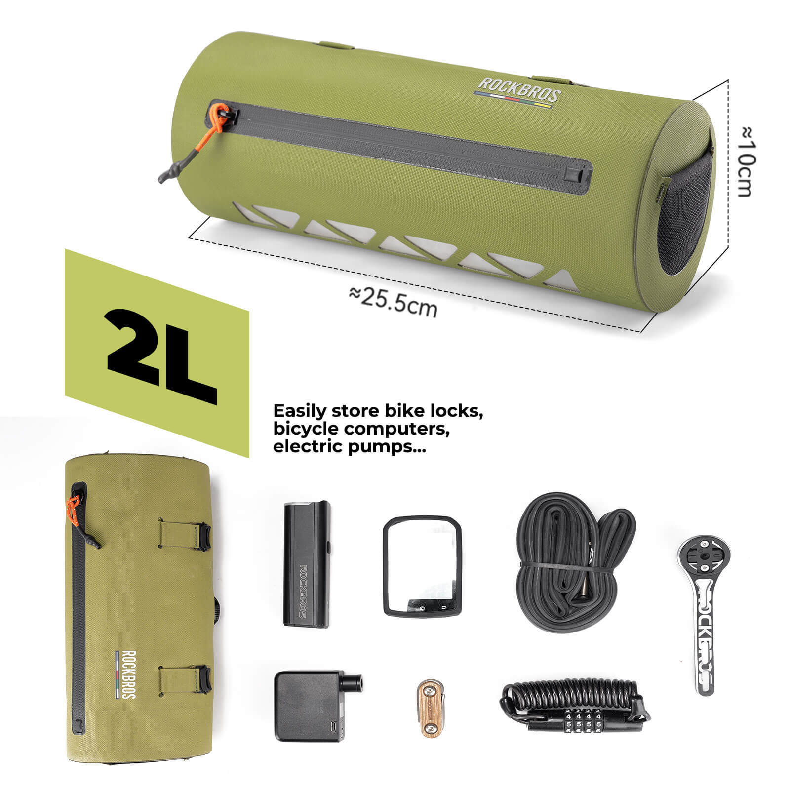 Road-to-Sky Bike Handlebar Bag 100% Waterproof 2L - AS-144 - Image 5