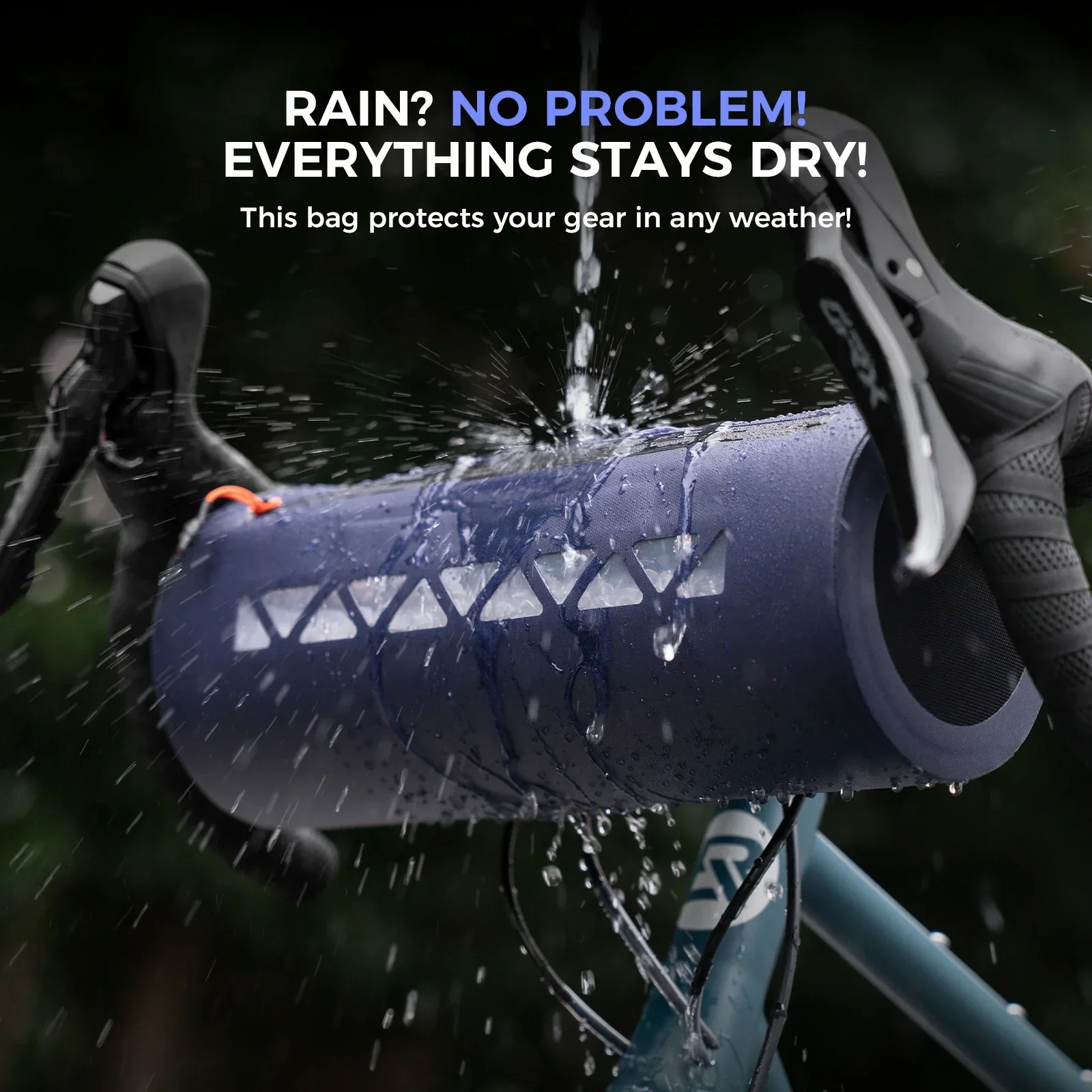 Road-to-Sky Bike Handlebar Bag 4L Waterproof for Road Gravel Bikes - Image 4
