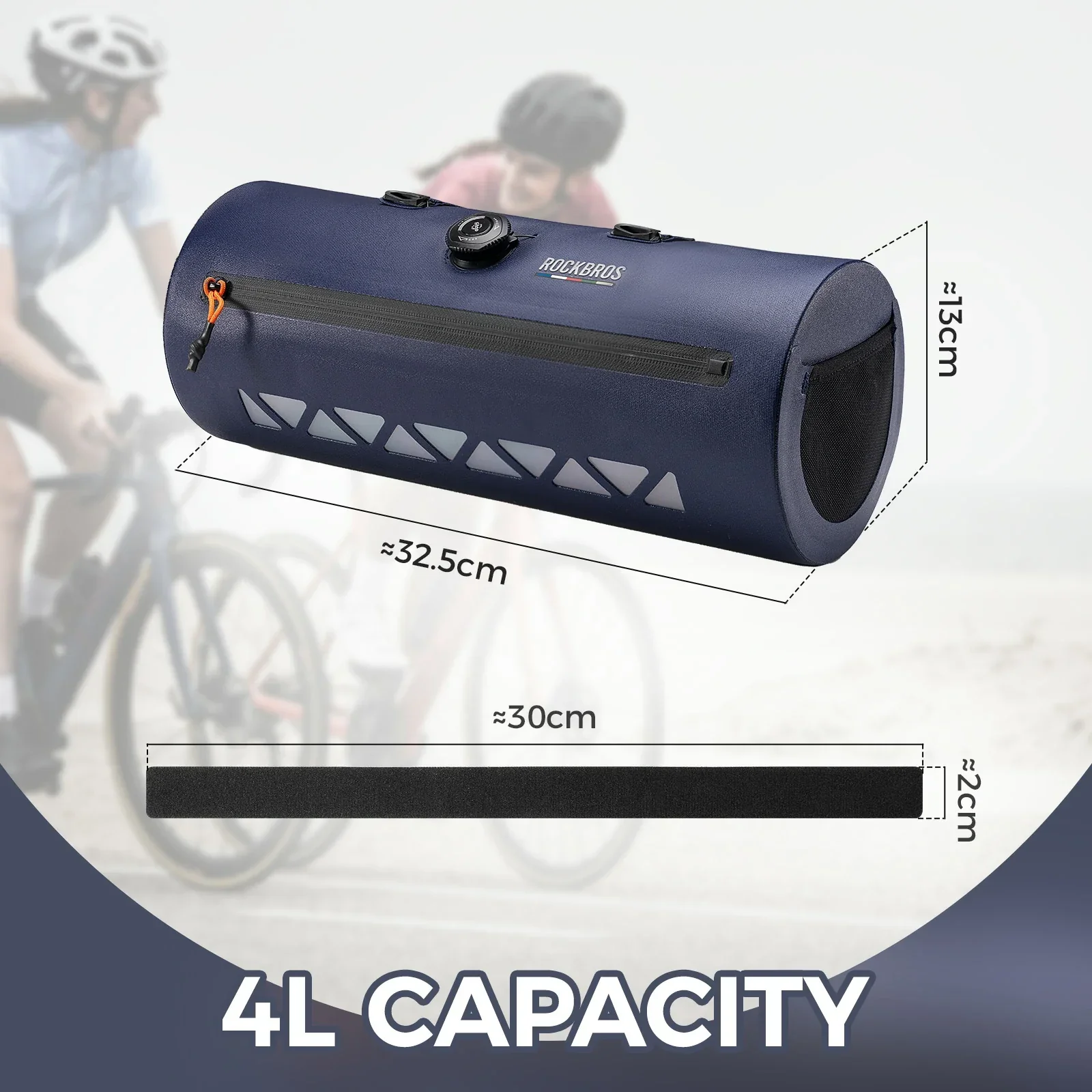 Road-to-Sky Bike Handlebar Bag 4L Waterproof for Road Gravel Bikes - Image 7