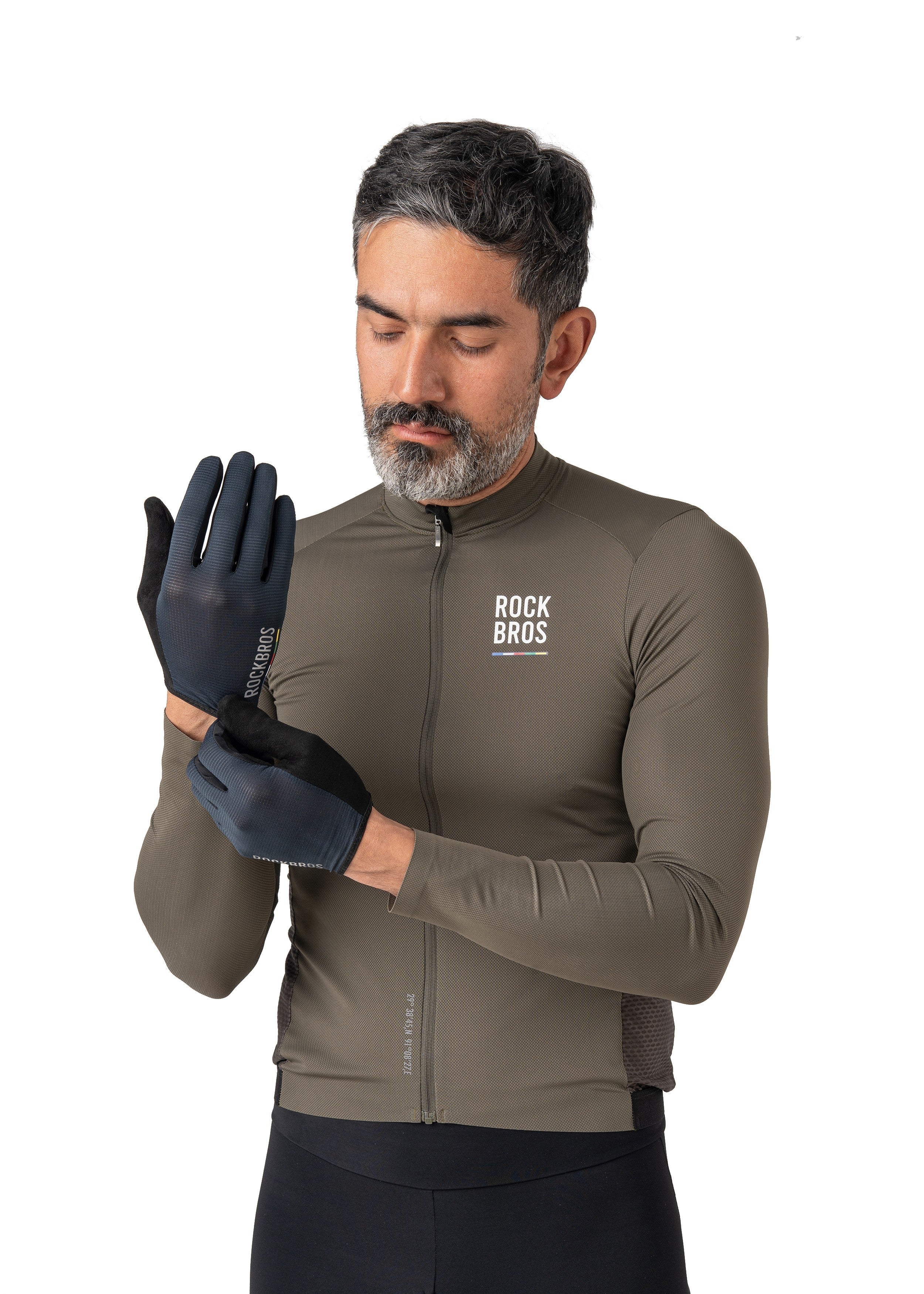 ROCKBROS Road-to-Sky Fine Sheepskin Full Finger Gloves - Image 14