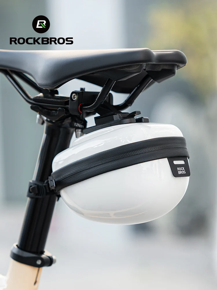 ROCKBROS 0.4L Hard Shell Bicycle Tailbag Lightweight Convenient Portable Saddle Bag - Image 10