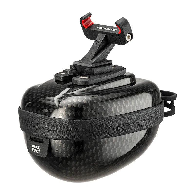 ROCKBROS 0.4L Hard Shell Bicycle Tailbag Lightweight Convenient Portable Saddle Bag - Image 3