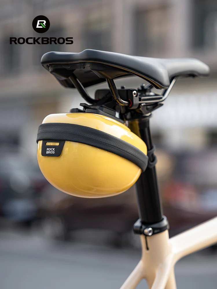 ROCKBROS 0.4L Hard Shell Bicycle Tailbag Lightweight Convenient Portable Saddle Bag - Image 9