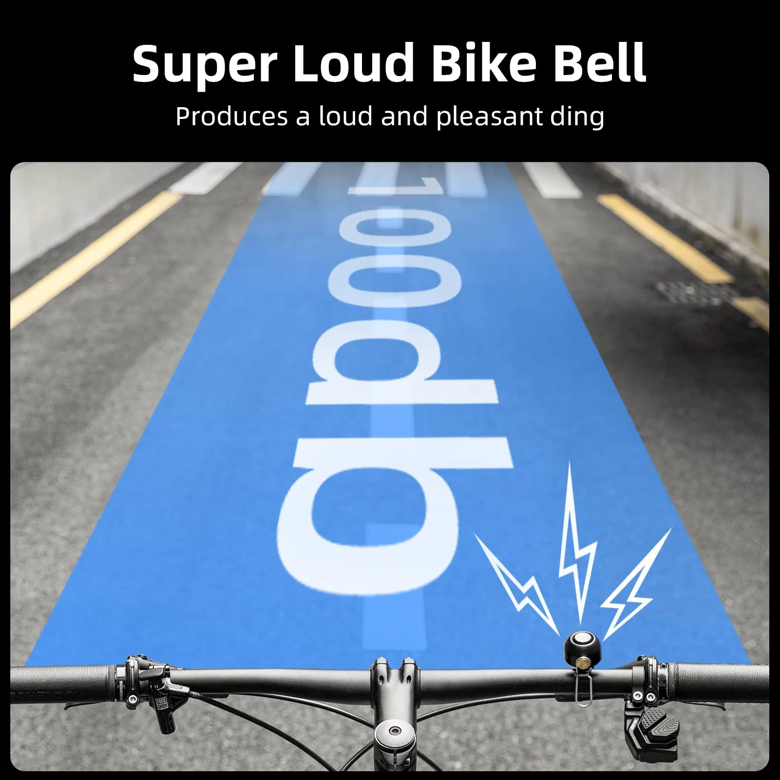 ROCKBROS 100dB Bike Bell, Loud Bicycle Bell for Adults & Kids, Fits 0.87-1.34in Handlebars - Image 11