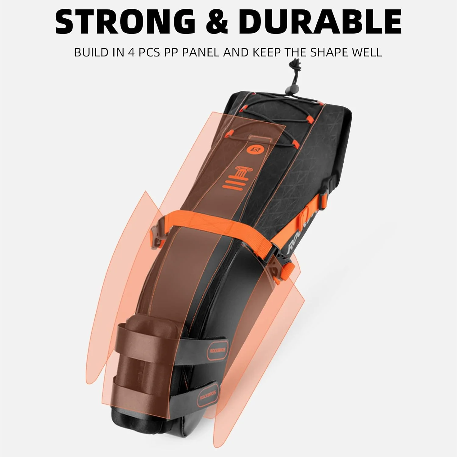 ROCKBROS 10L Waterproof Bike Saddle Bag Large Capacity Easy Install - Image 5