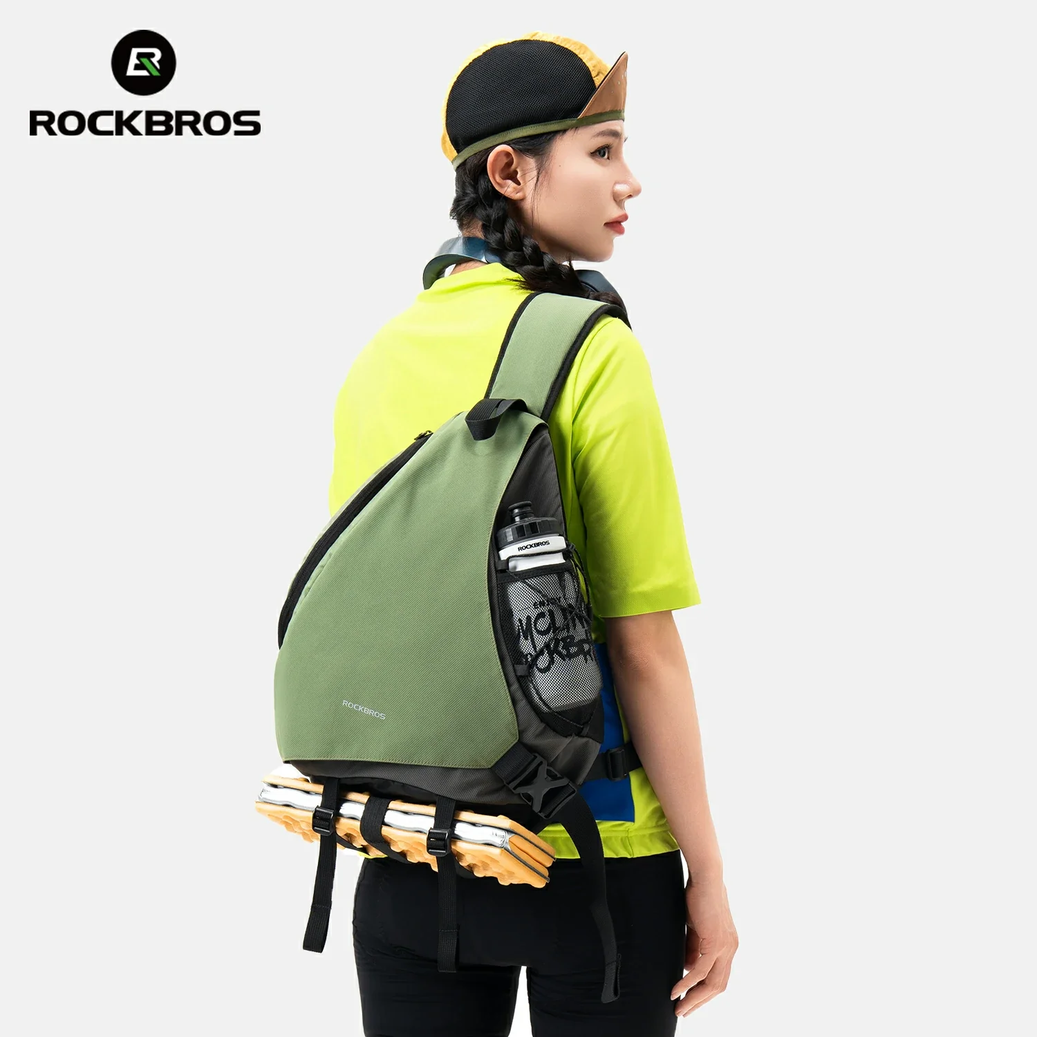 ROCKBROS 11.5L Sling Crossbody Backpack Shoulder Magnetic Buckle Travel Bag - Image 11