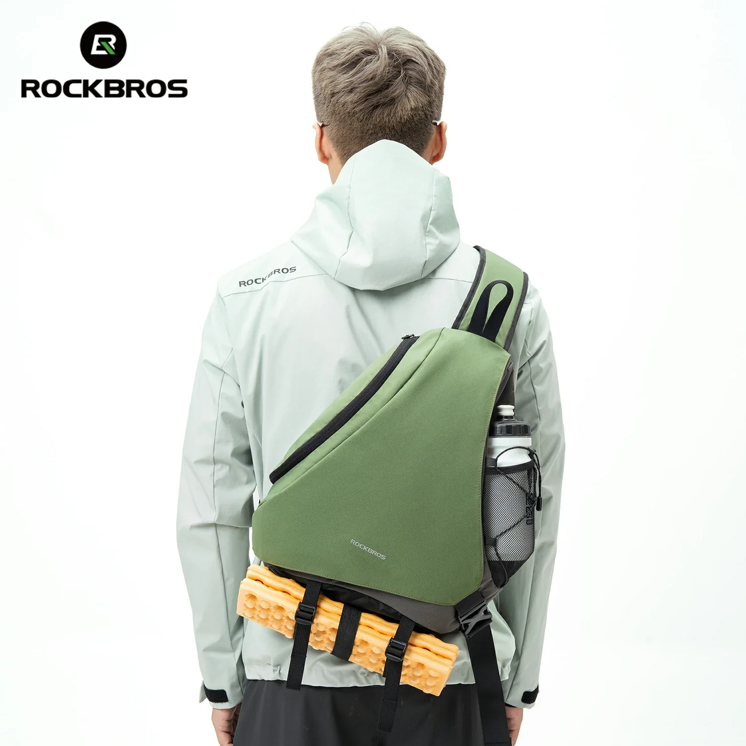 ROCKBROS 11.5L Sling Crossbody Backpack Shoulder Magnetic Buckle Travel Bag - Image 13