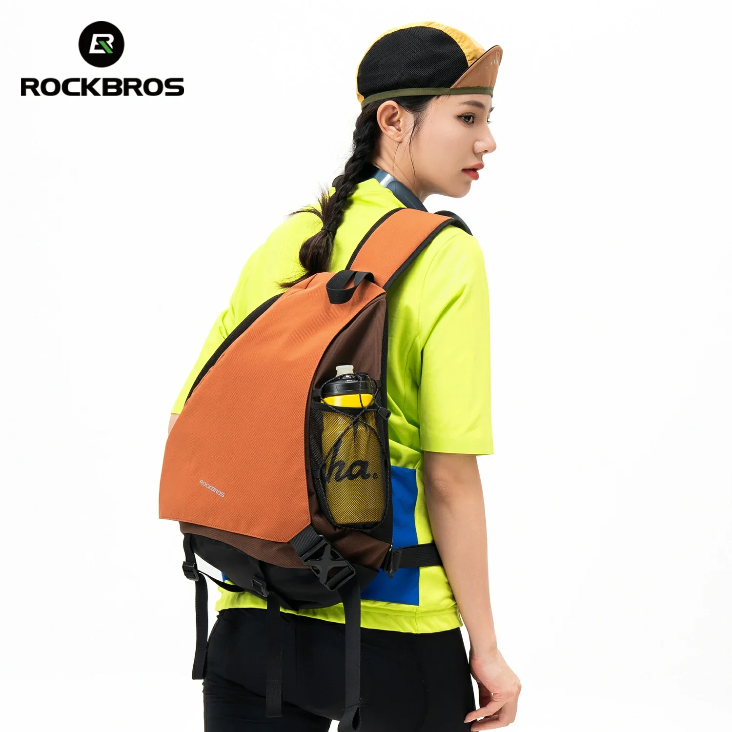 ROCKBROS 11.5L Sling Crossbody Backpack Shoulder Magnetic Buckle Travel Bag - Image 4