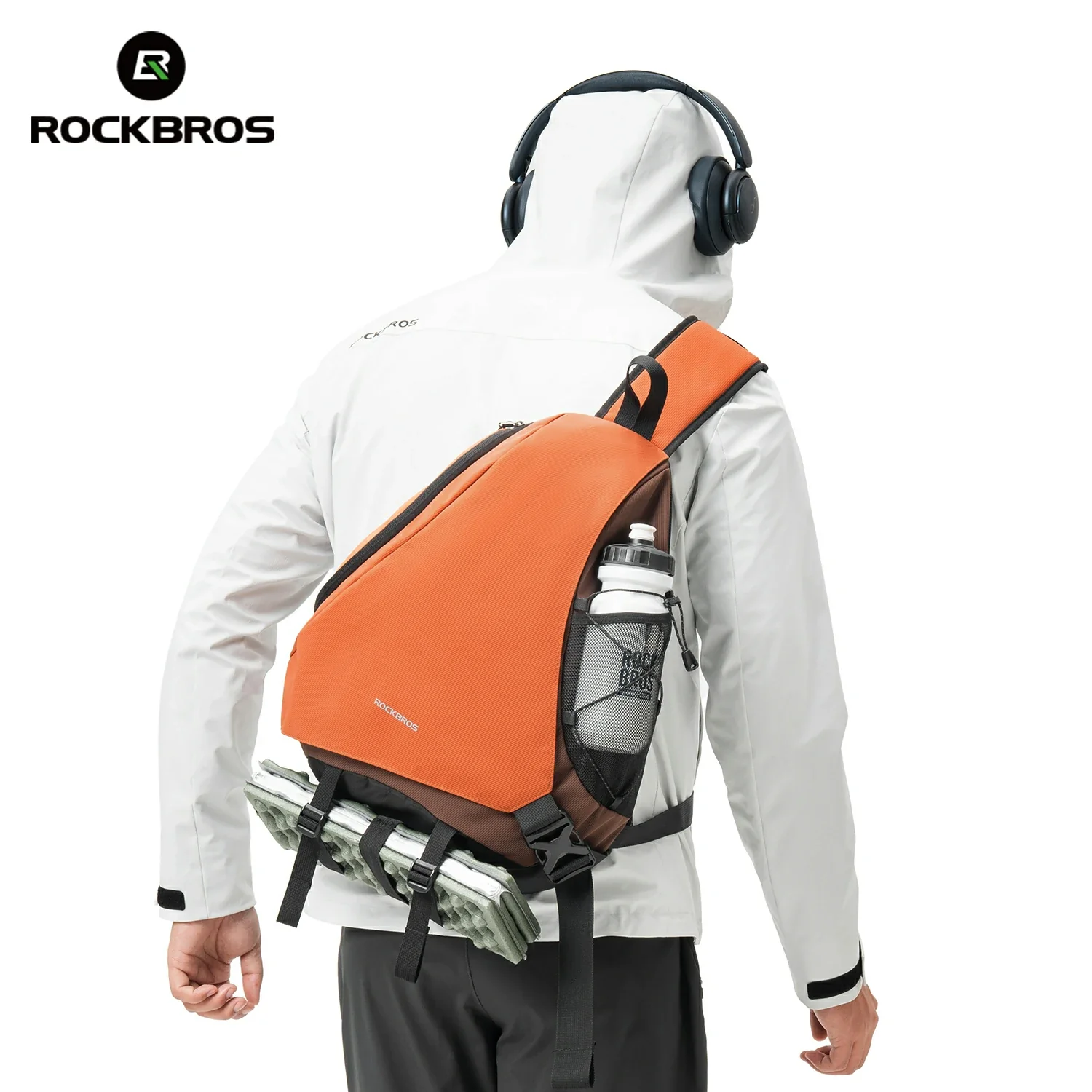 ROCKBROS 11.5L Sling Crossbody Backpack Shoulder Magnetic Buckle Travel Bag - Image 5