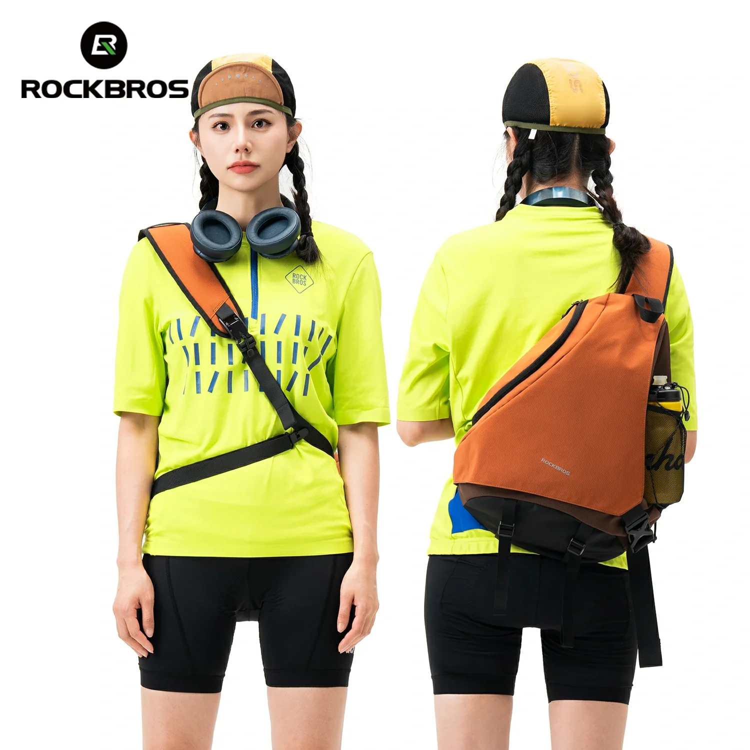 ROCKBROS 11.5L Sling Crossbody Backpack Shoulder Magnetic Buckle Travel Bag - Image 6