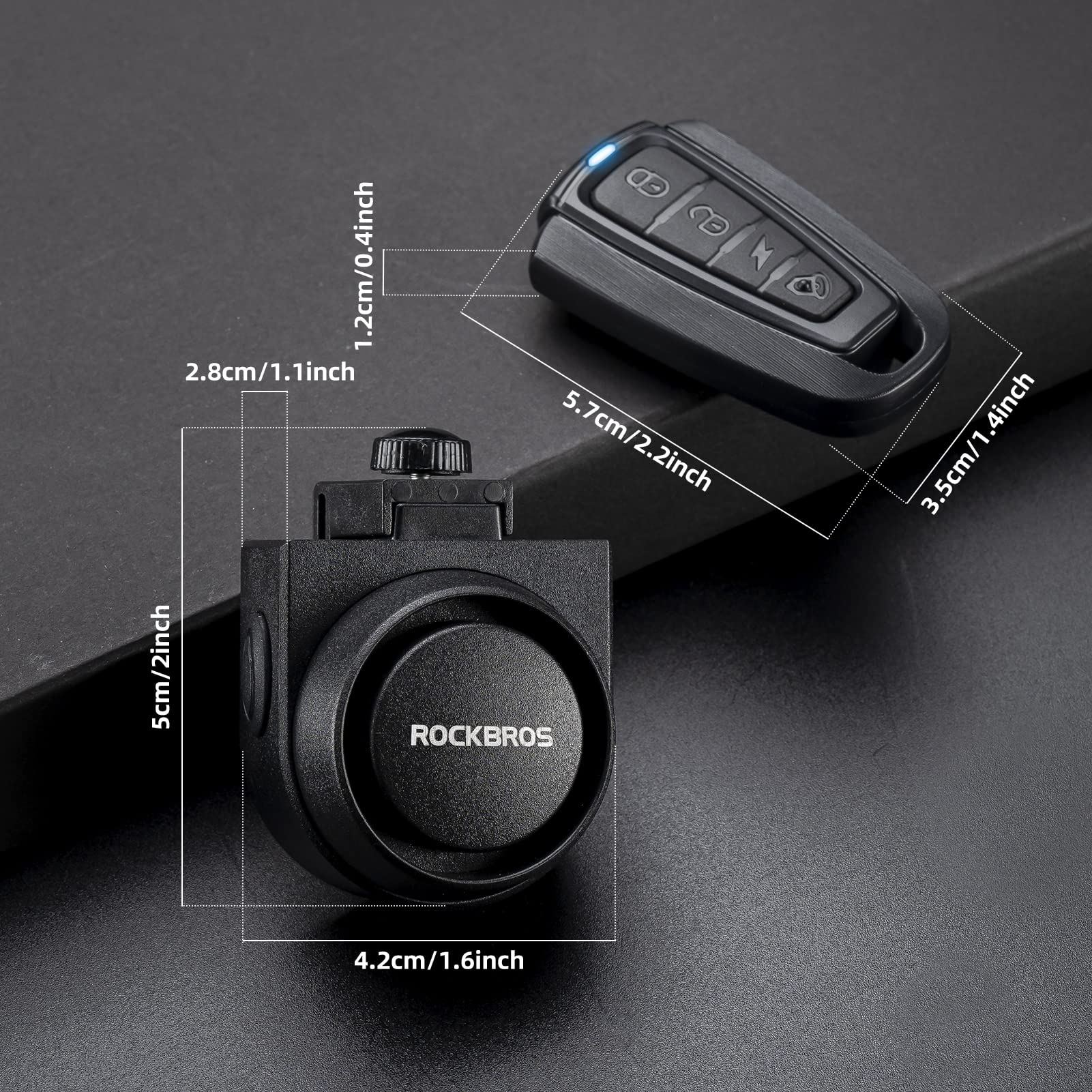 ROCKBROS 115dB Bike Alarm Vibration Motion Sensor Waterproof Motorcycle Alarm - Image 5