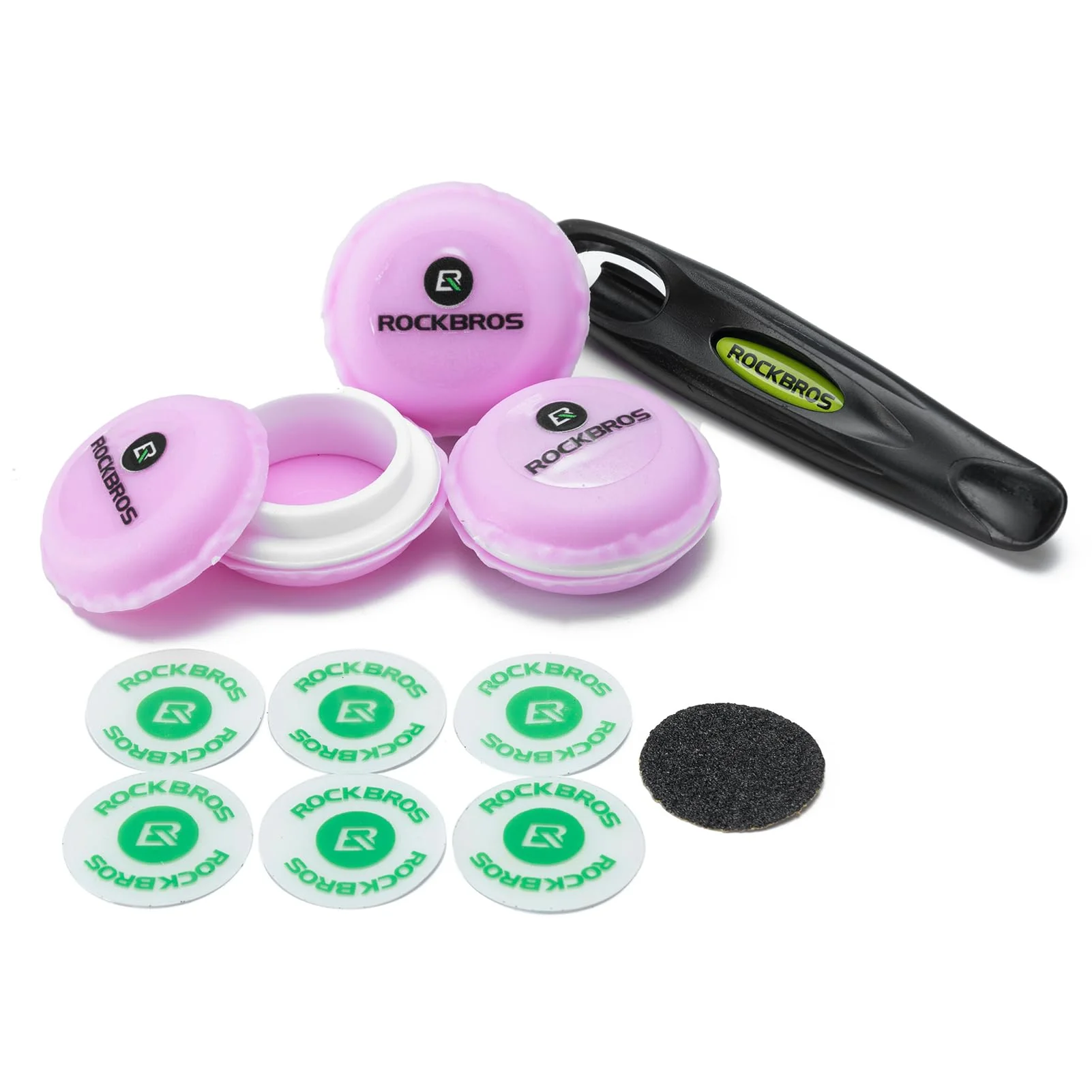 ROCKBROS 18-Pcs Bike Tire Patch Kit, Glueless Tube Repair with Tyre Levers 6-Pack - Image 5