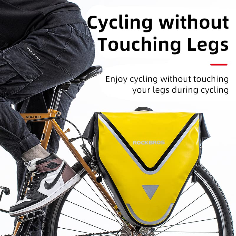 ROCKBROS 20L Triangle Waterproof Bike Rear Rack Pannier Bag for Grocery Touring Cycling - Image 12