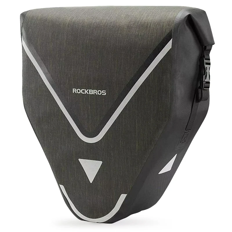 ROCKBROS 20L Triangle Waterproof Bike Rear Rack Pannier Bag for Grocery Touring Cycling - Image 3