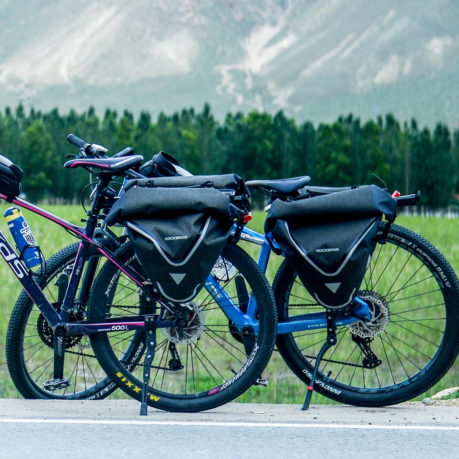 ROCKBROS 20L Triangle Waterproof Bike Rear Rack Pannier Bag for Grocery Touring Cycling - Image 6