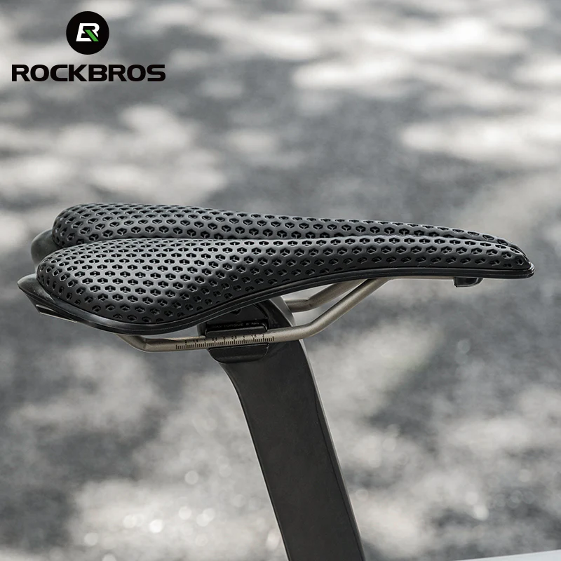 ROCKBROS 3D Carbon Fiber Bike Saddle Adaptive Custom Fit Seat for Men - Image 3
