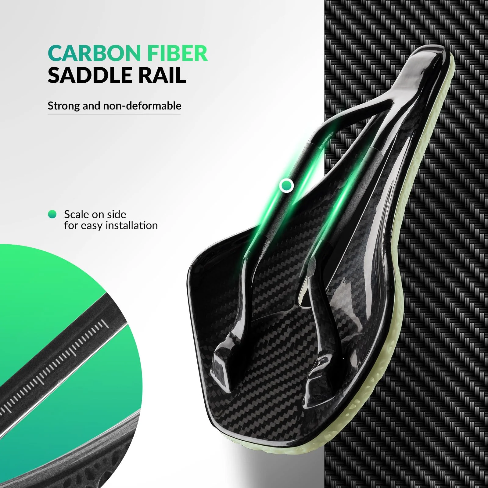 ROCKBROS 3D Printed Carbon Bike Saddle Ergonomic Ultralight Seat - Image 10