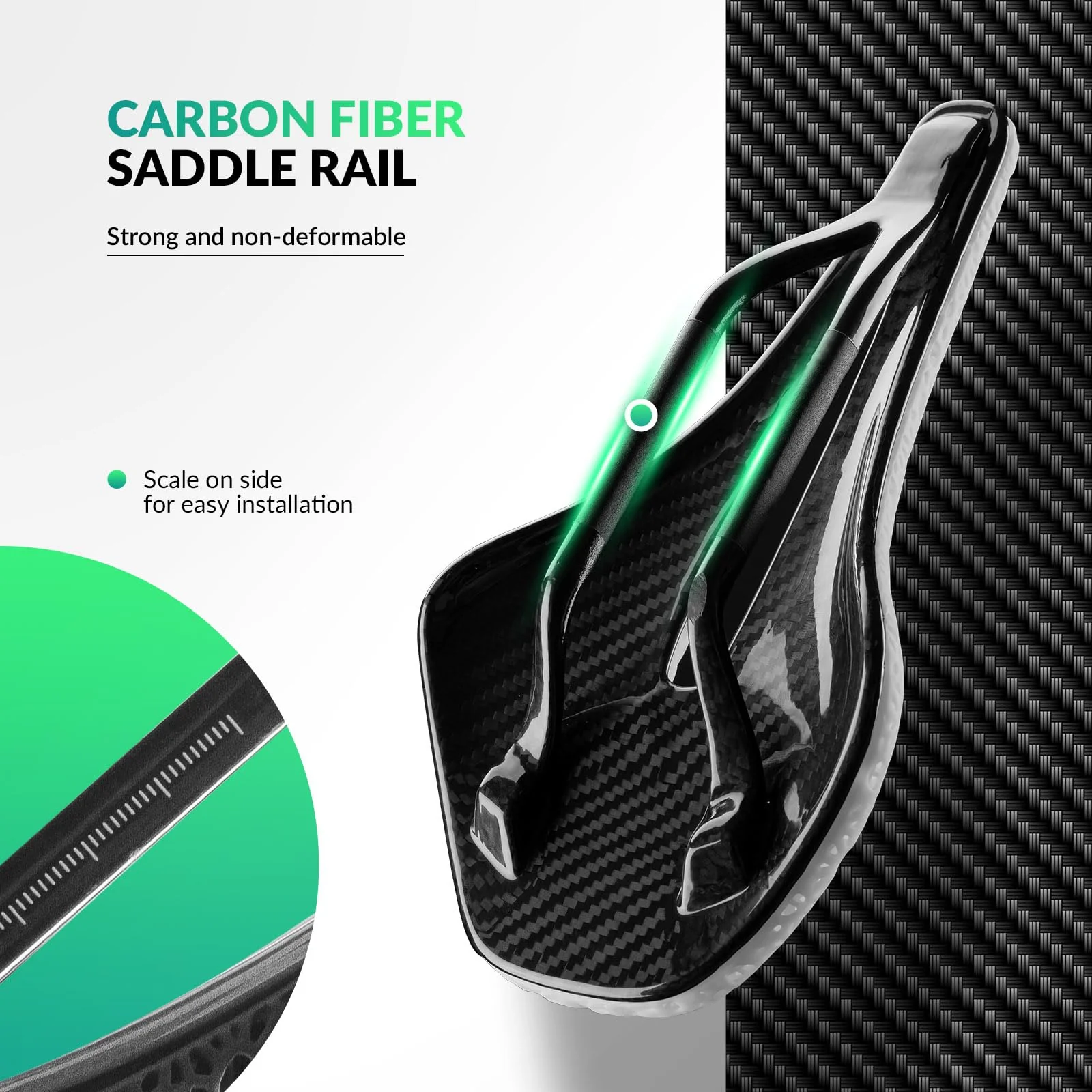 ROCKBROS 3D Printed Carbon Bike Saddle Ergonomic Ultralight Seat - Image 17