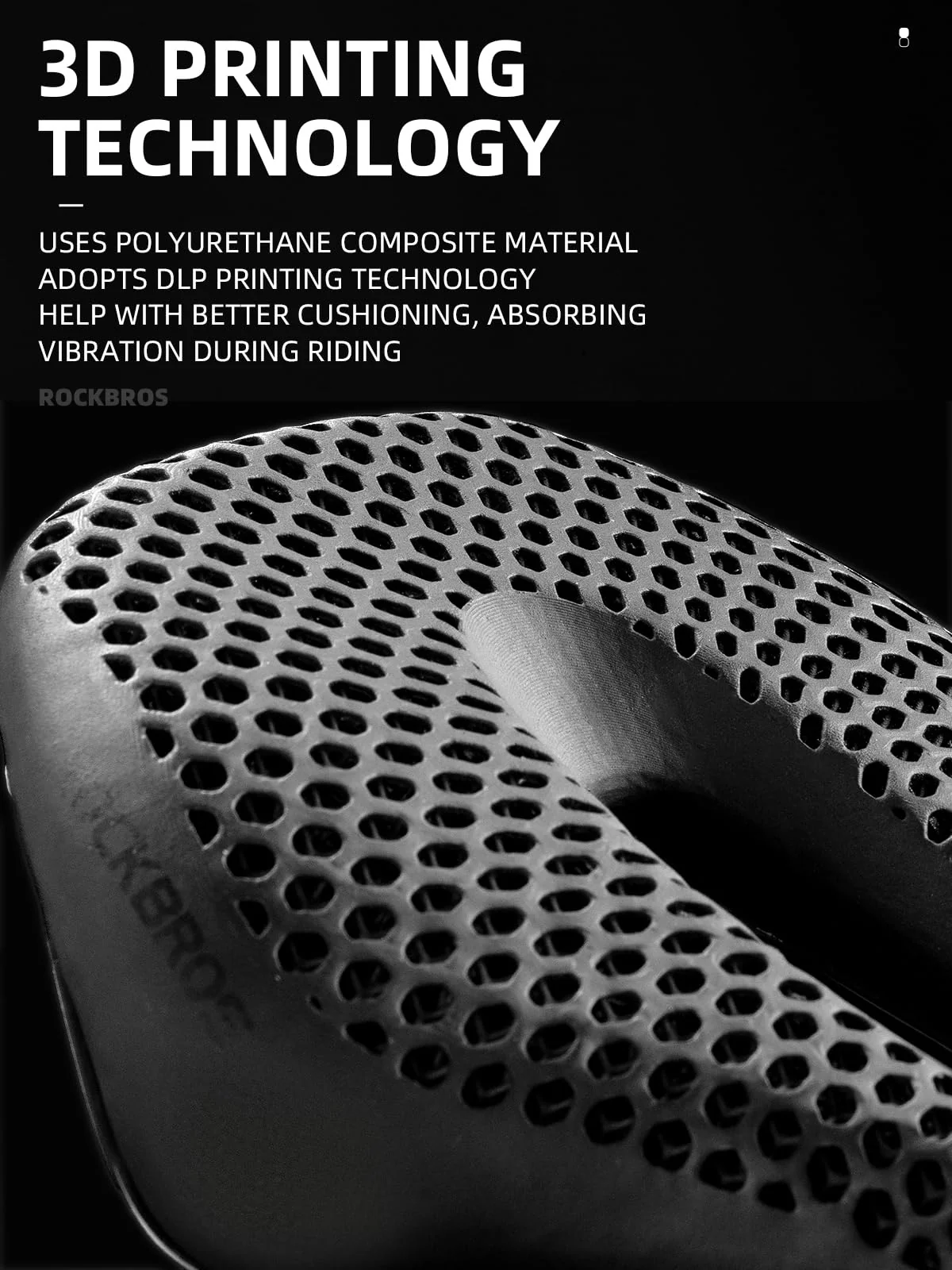ROCKBROS 3D Printed Carbon Bike Saddle Ergonomic Ultralight Seat - Image 23
