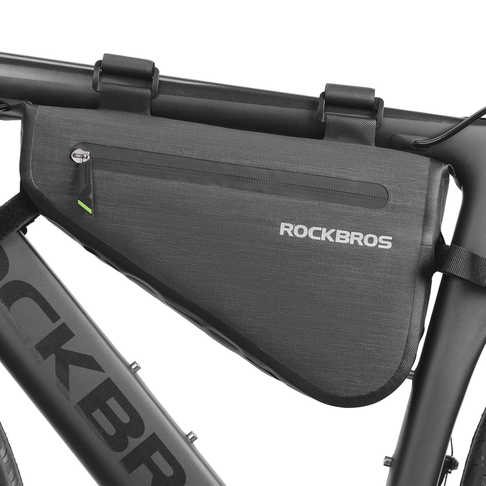 ROCKBROS 5-8L Waterproof Bike Frame Bag Large Triangle Bikepacking Storage Bag for Bicycles - Image 7