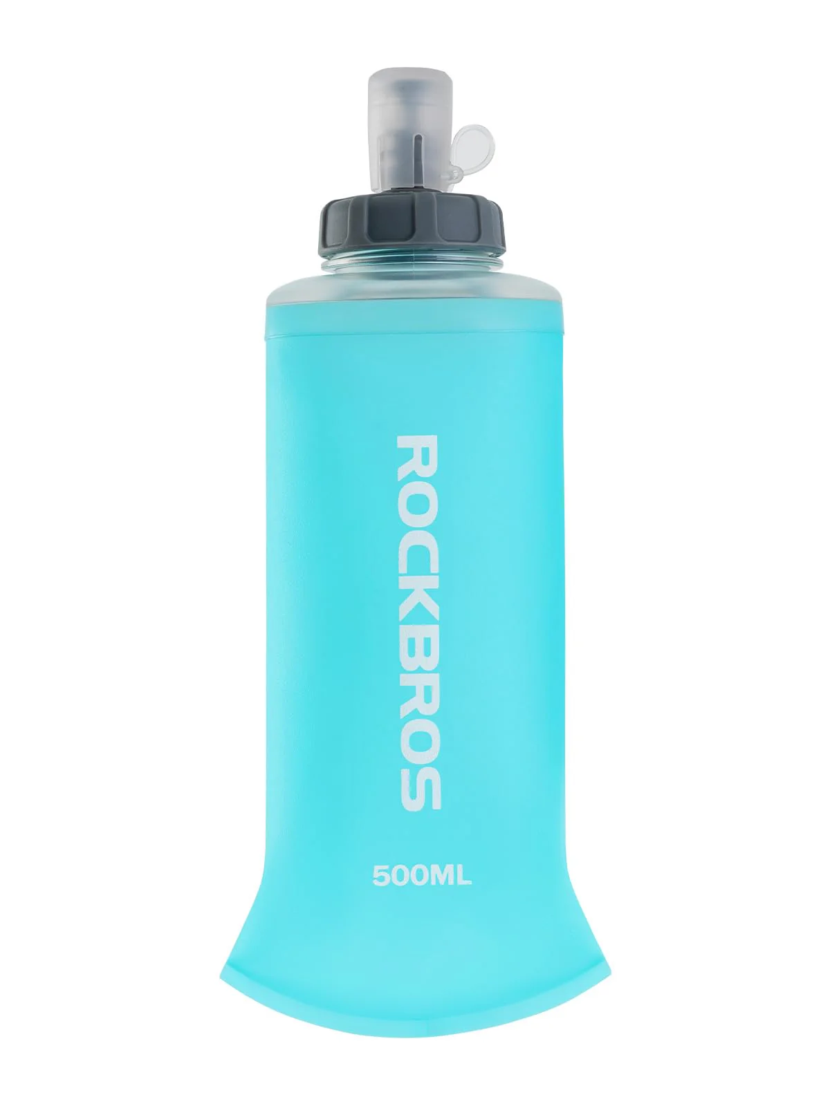 ROCKBROS 500ml Collapsible Soft Flask Flexible Water Bottle for Running, Hiking, Cycling Skiing