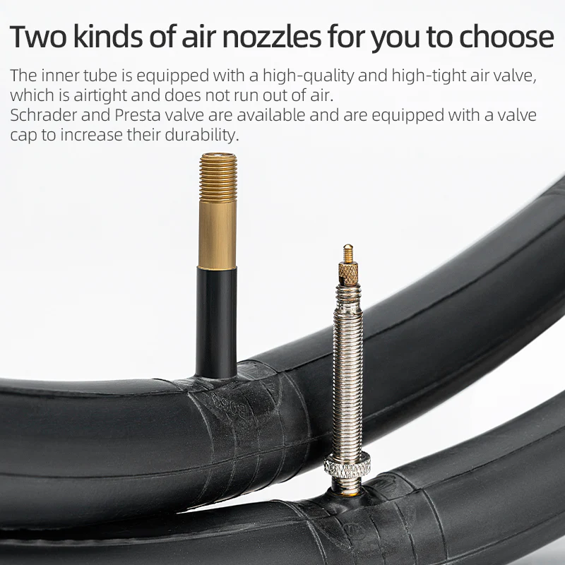 ROCKBROS 700X23/25/28/35C Road Bike Inner Tube 48mm Presta/Schrader Valve High Self Sealing Butyl Rubber - Image 15