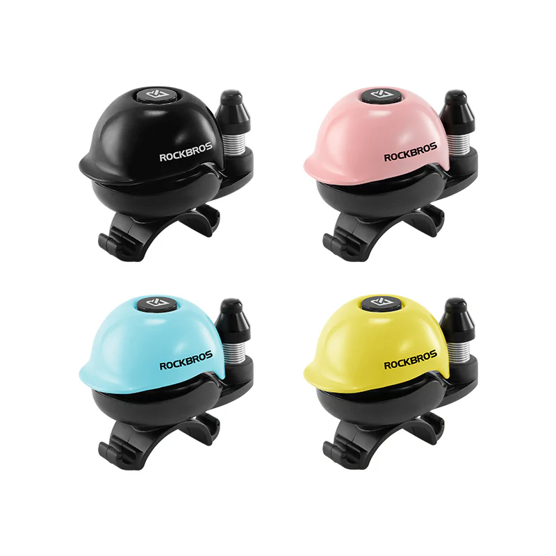 ROCKBROS 80DB Bike Bell Aluminum Alloy Helmet-Shaped Fits 22-34mm Handlebars - Image 13