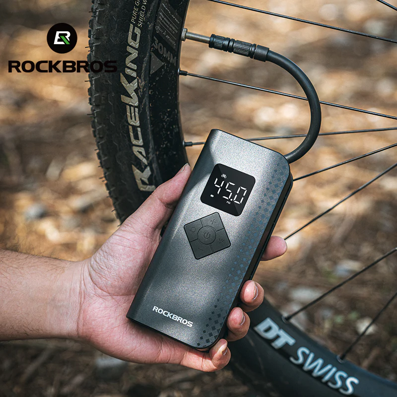 ROCKBROS A13 Mini Electric Air Bike Tire Pump 150PSl 2000mAh - Image 4