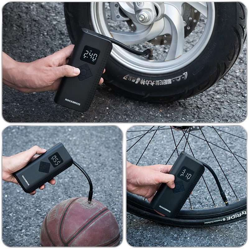 ROCKBROS A13 Mini Electric Air Bike Tire Pump 150PSl 2000mAh - Image 6