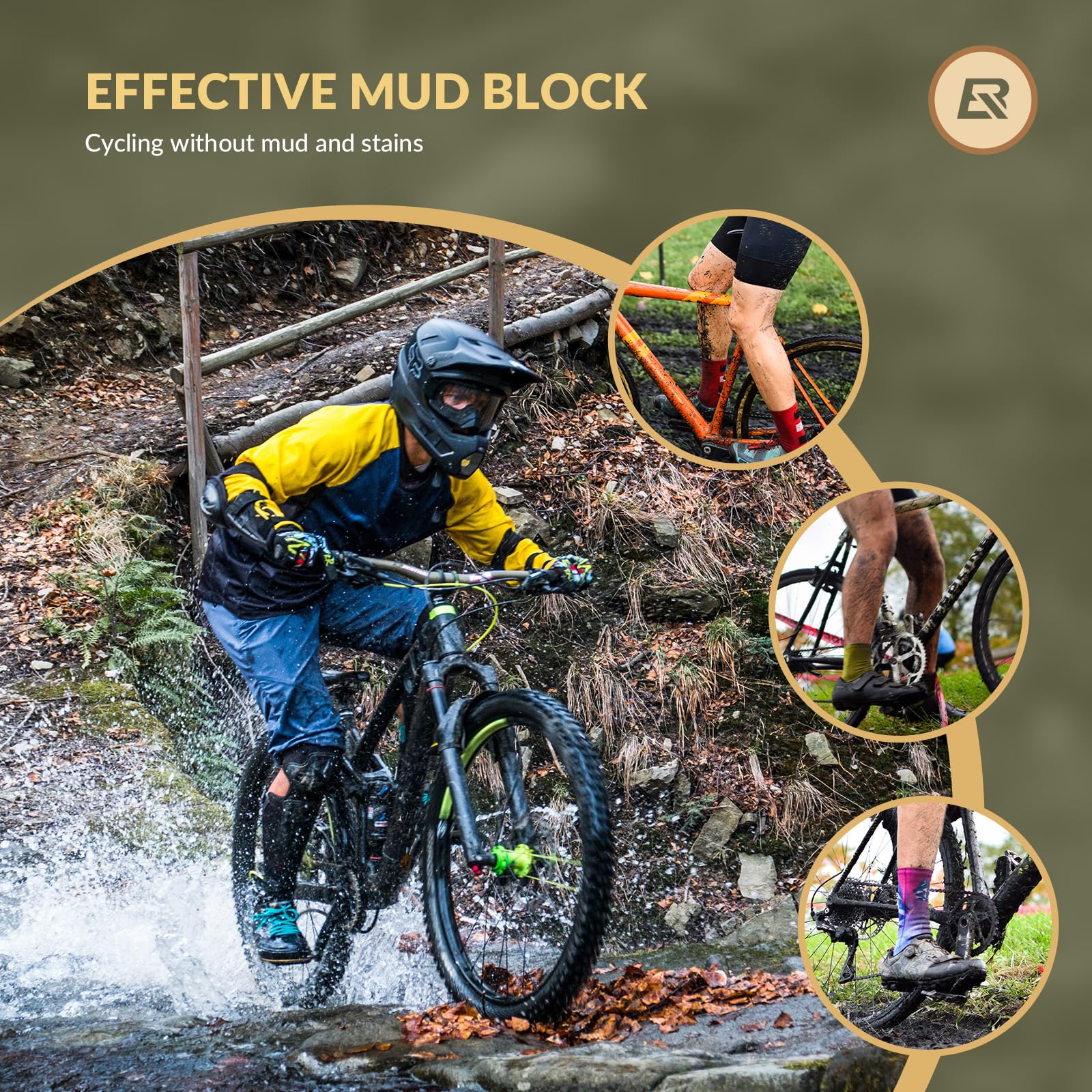 ROCKBROS Adjustable Bike Fender for 26"/27.5"/29" MTB Mud Guards - Image 3
