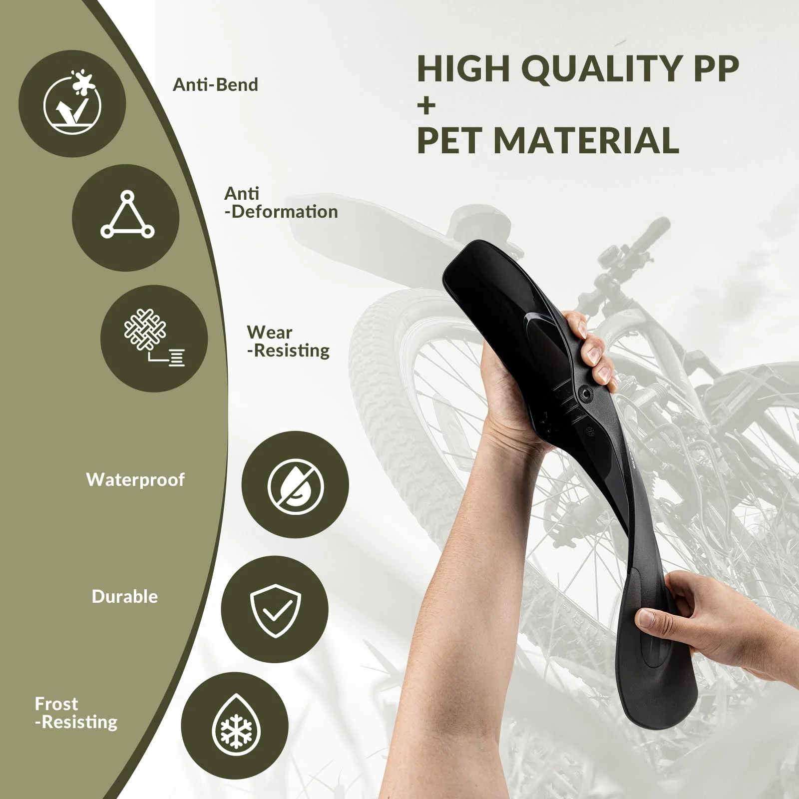 ROCKBROS Adjustable Bike Fender for 26"/27.5"/29" MTB Mud Guards - Image 8